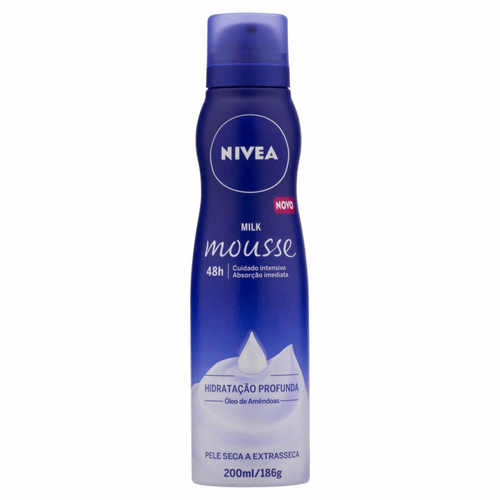 Mousse Hidratante Corporal Nivea Milk 200ml