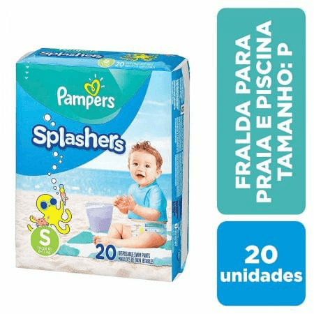 Fralda Para Praia E Piscina Pampers Splashers Tamanho P