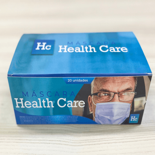 Máscara Descartável Health Care 20un- caixa