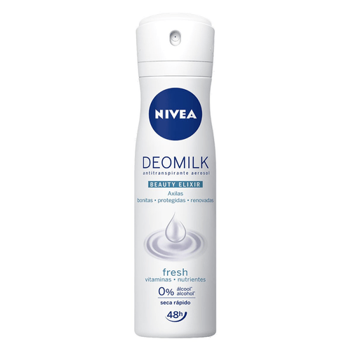 Antitranspirante Aerossol Fresh Nivea Deomilk Beauty Elixir 150ml