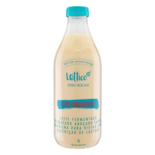 Leite Fermentado Desnatado Baunilha 1Litro