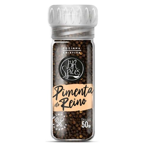 Pimenta-do-Reino com Moedor BR Spices Gourmet Vidro 50g