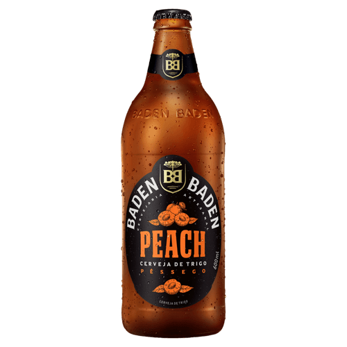 Cerveja de Trigo Peach Pêssego Baden Baden Garrafa 600ml