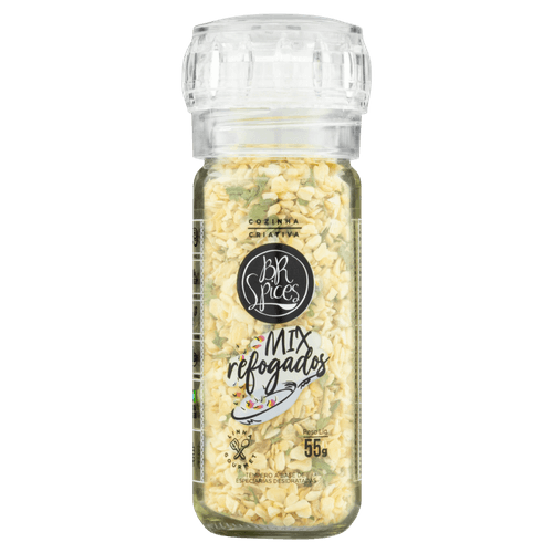Mix de Especiarias Desidratadas para Refogados com Moedor BR Spices Gourmet Vidro 55g