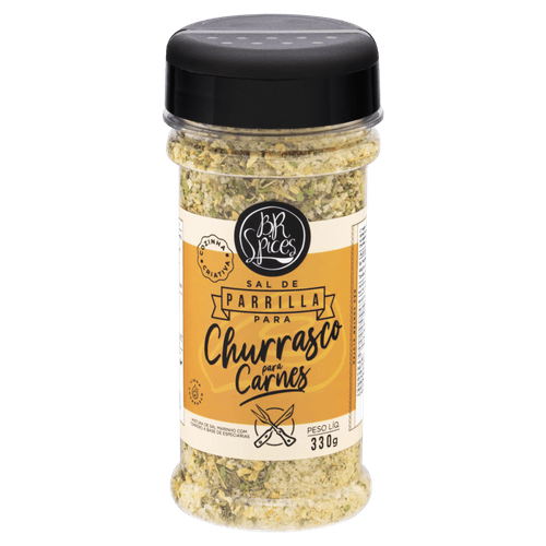 Sal de Parrilla BR Spices Churrasco Frasco 330g