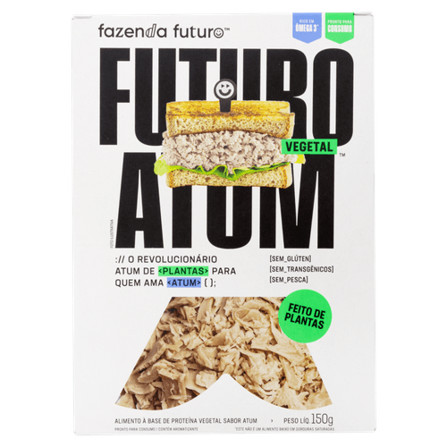 Peixe à Base de Proteína Vegetal Atum Fazenda Futuro Atum Caixa 150g