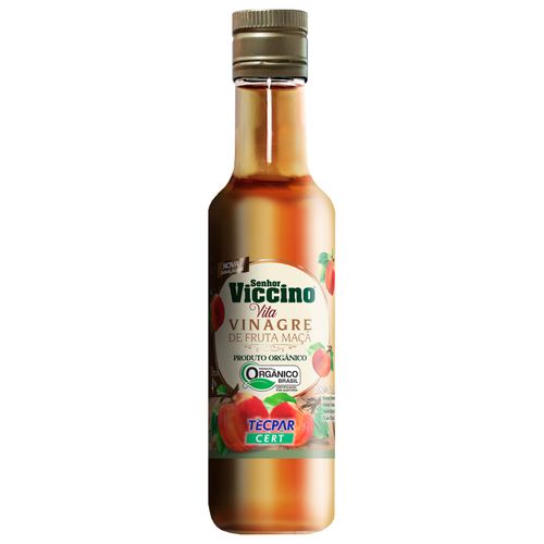 Vinagre de Fruta Maçã Orgânico Senhor Viccino Vita Vidro 250ml