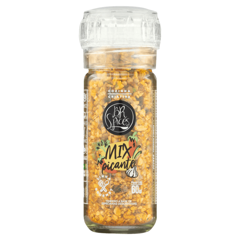 Mix-de-Especiarias-Desidratadas-Picante-com-Moedor-BR-Spices-Gourmet-Vidro-60g