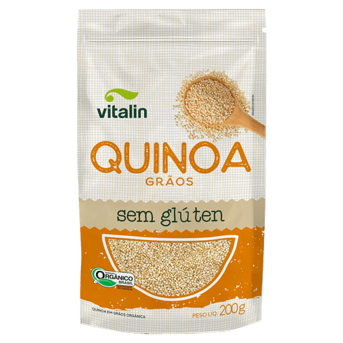 Quinoa em Grãos Integral Orgânica Vitalin Pouch 200g