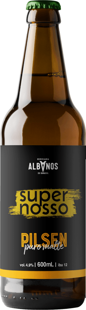 Cerveja Albanos Supernosso 600ml-Gf Pilsen