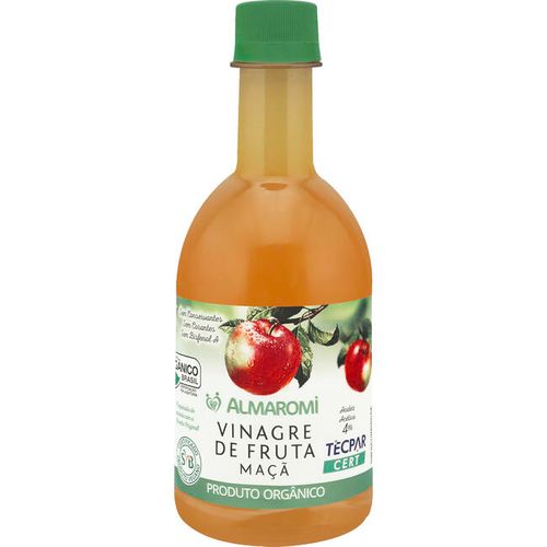 Vinagre de Fruta Maçã Orgânico Almaromi Frasco 400ml