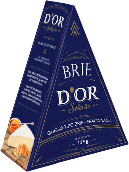 QUEIJO BRIE D'OR 125G-CX