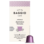 Cafe-em-Capsula-Torrado-e-Moido-Amendoas-Torradas-100--Coffea-Arabica-Baggio-Aromas-Caixa-50g-10-Unidades