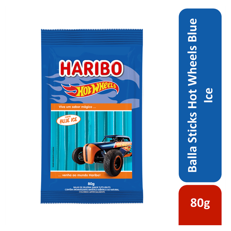 Bala-de-Gelatina-Blue-Ice-Hot-Wheels-Haribo-Pacote-80g