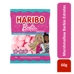 Marshmallow-Morango-Barbie-Estrelas-Haribo-Pacote-60g