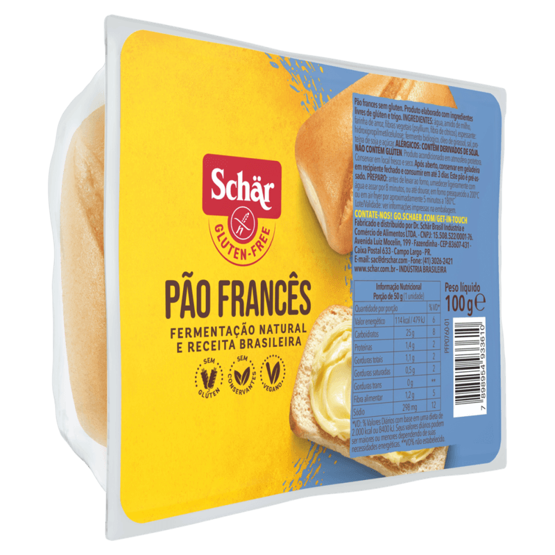 Pao-Frances-Pre-Assado-sem-Gluten-Zero-Lactose-Schar-Bandeja-100g