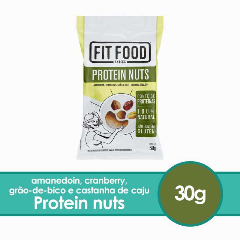 Mix-de-Cereais-e-Sementes-Amendoim-Cranberry-Grao-de-Bico-e-Castanha-de-Caju-Protein-Nuts-Fit-Food-Pacote-30g