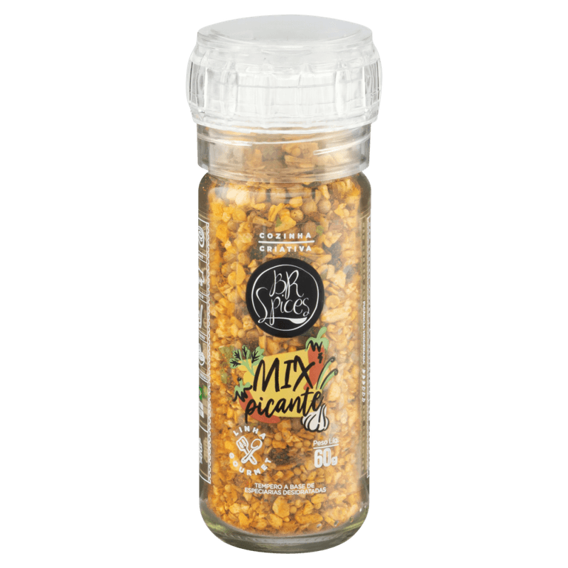 Mix-de-Especiarias-Desidratadas-Picante-com-Moedor-BR-Spices-Gourmet-Vidro-60g