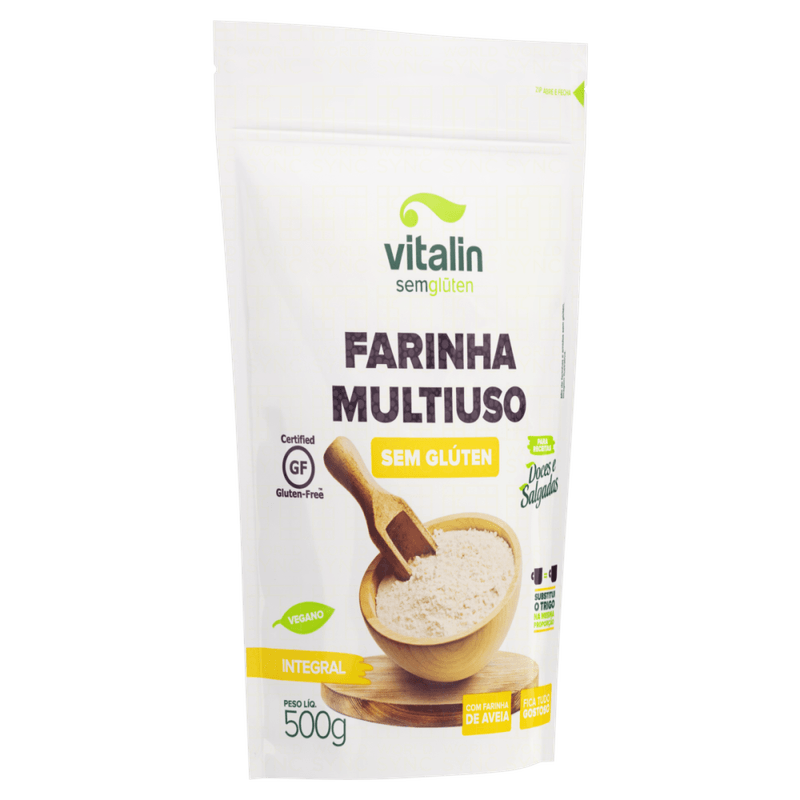 Mix-de-Farinhas-e-Amidos-Multiuso-Integral-sem-Gluten-Vitalin-Pouch-500g