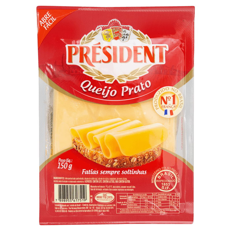 Queijo-Prato-Fatiado-President-150g