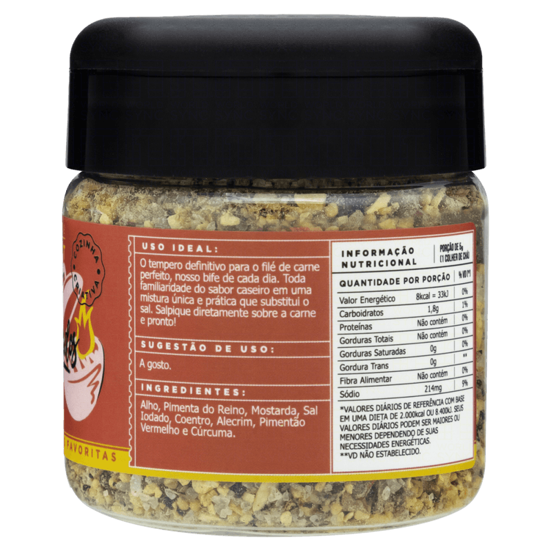 Condimento-a-Base-de-Especiarias-Desidratadas-para-Grelhados-BR-Spices-Segredo-de-Expert-Pote-100g