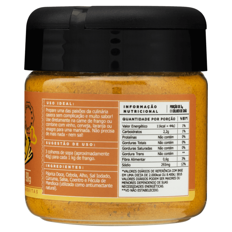 Tempero-a-Base-de-Especiarias-Desidratadas-para-Frango-Assado-BR-Spices-Segredo-de-Expert-Pote-90g