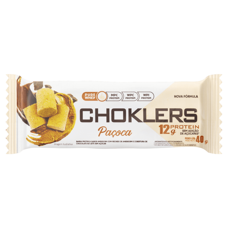 Barra-de-Proteina-Pacoca-com-Recheio-de-Amendoim-e-Cobertura-de-Chocolate-ao-Leite-sem-Adicao-de-Acucar-12g-de-Proteina-Mix-Nutri-Choklers-Pacote-40g