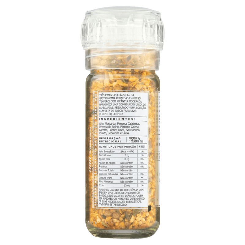 Mix-de-Especiarias-Desidratadas-Picante-com-Moedor-BR-Spices-Gourmet-Vidro-60g