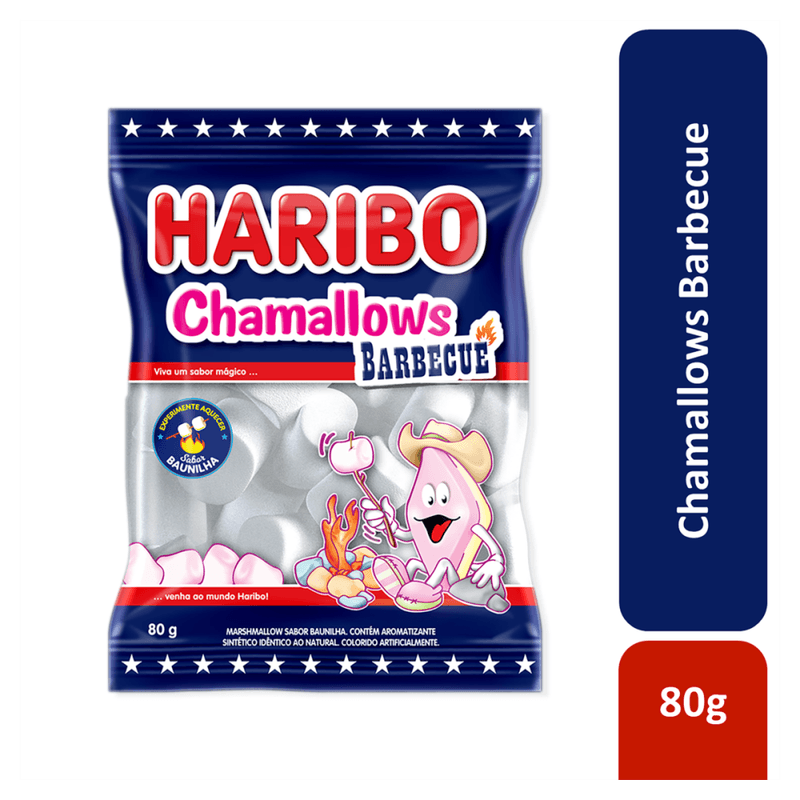 Marshmallow-Baunilha-Barbecue-Haribo-Chamallows-Pacote-80g