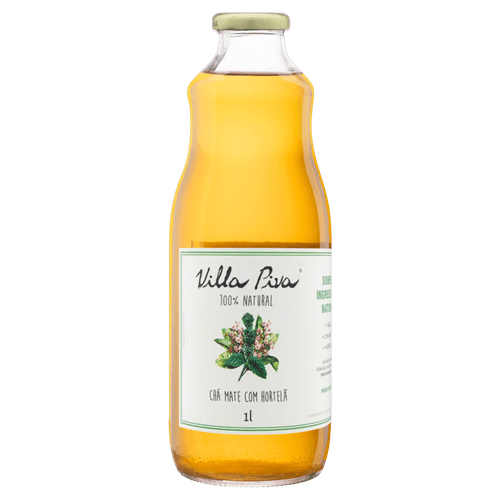 Chá Mate com Fruta Hortelã sem Adição de Açúcar Villa Piva Garrafa 1l
