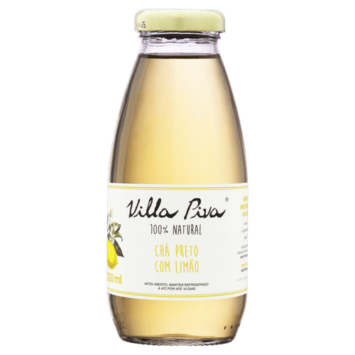 Chá Preto com Fruta Limão sem Adição de Açúcar Villa Piva Garrafa 300ml