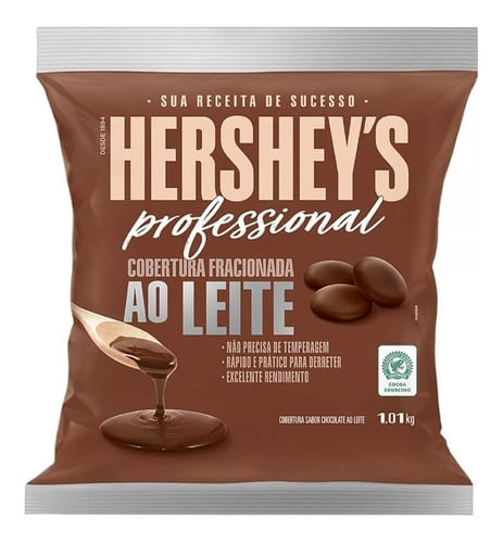 Chocolate Gotas ao Leite Forneável Hershey's Professional Pouch 100g