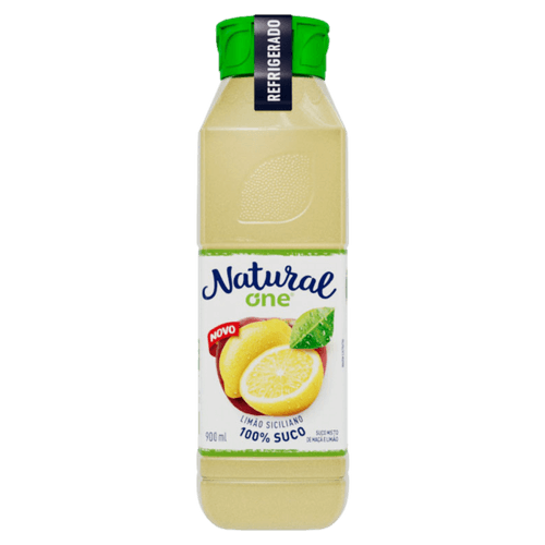 Suco Limão Siciliano Natural One Refrigerado Garrafa 900ml