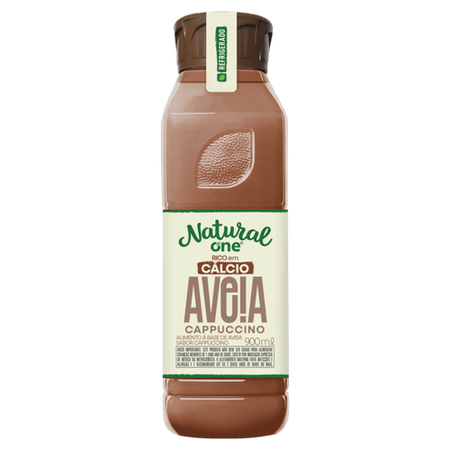 Bebida à Base de Aveia Cappuccino Natural One Garrafa Refrigerado 900ml