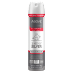 Antitranspirante-Aerossol-Antibacteriano-Shiny-Silver-com-Ions-de-Prata-48h-Above-Men-Elements-150ml-Spray