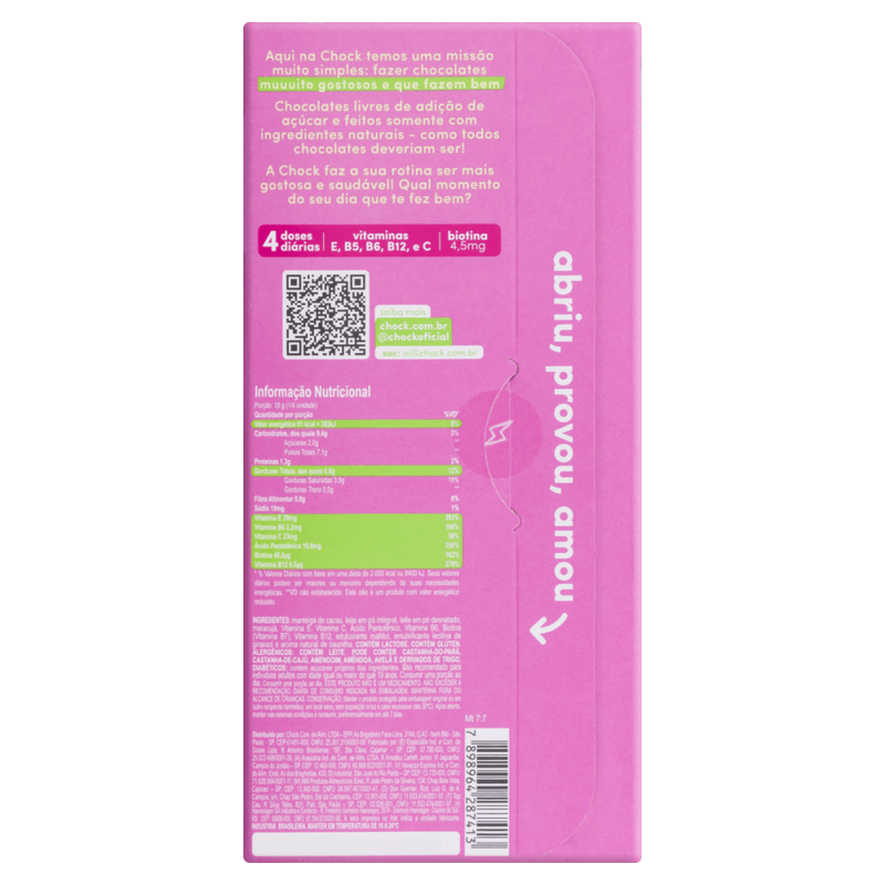 Suplemento-Alimentar-de-Zinco-Magnesio-e-Vitamina-B6-Tablete-Chocolate-Branco-e-Mousse-de-Maracuja-sem-Adicao-de-Acucar-Chock-Hair-Caixa-75g