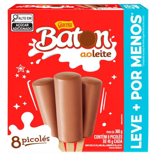 PICOLE GAROTO BATOM 8UN