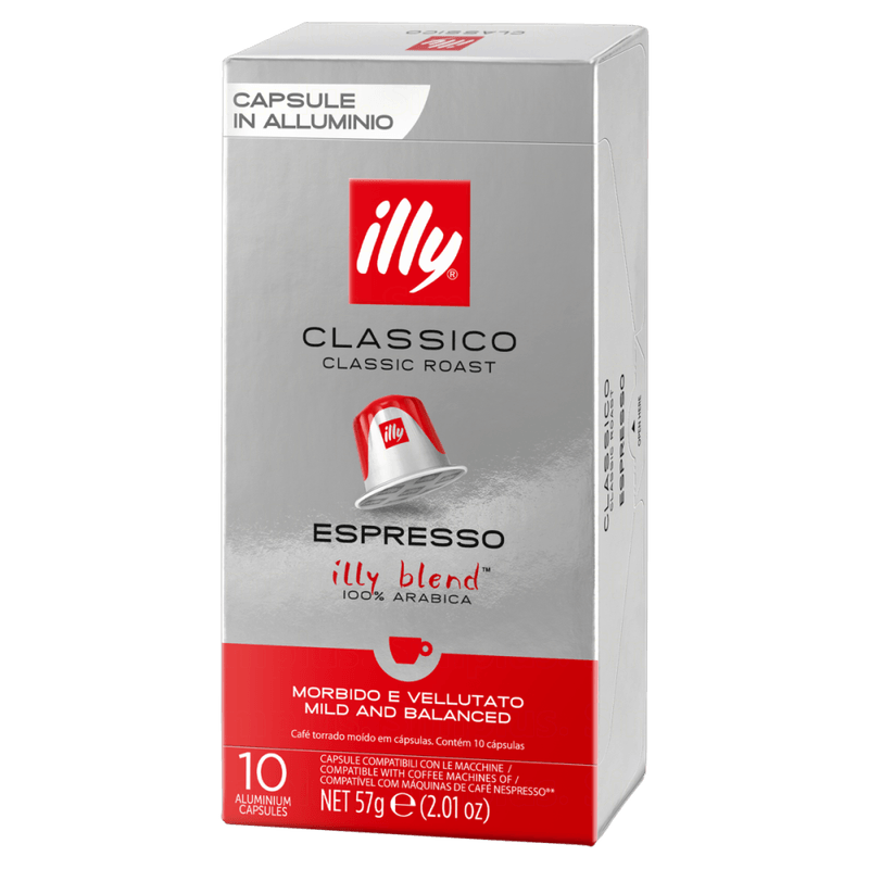 Cafe-em-Capsula-Torrado-e-Moido-Classico-Espresso-100--Arabica-Illy-Caixa-57g-10-Unidades