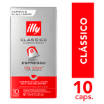 Cafe-em-Capsula-Torrado-e-Moido-Classico-Espresso-100--Arabica-Illy-Caixa-57g-10-Unidades