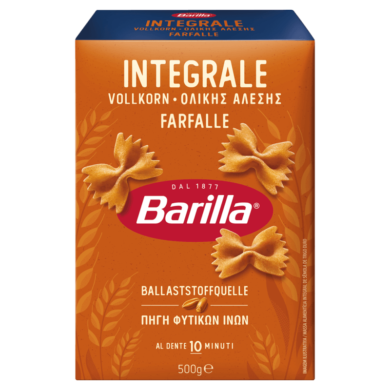 Massa-Alimenticia-Macarrao-de-Semola-de-Trigo-Duro-Integral-Farfalle-Barilla-Caixa-500g