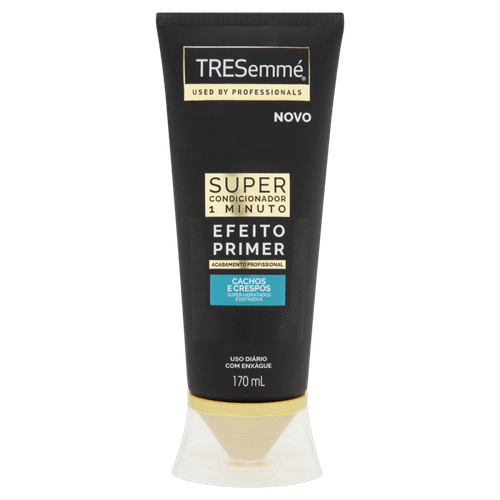 Super Condicionador Efeito Primer Tresemmé 1 Minuto Cachos e Crespos Bisnaga 170ml