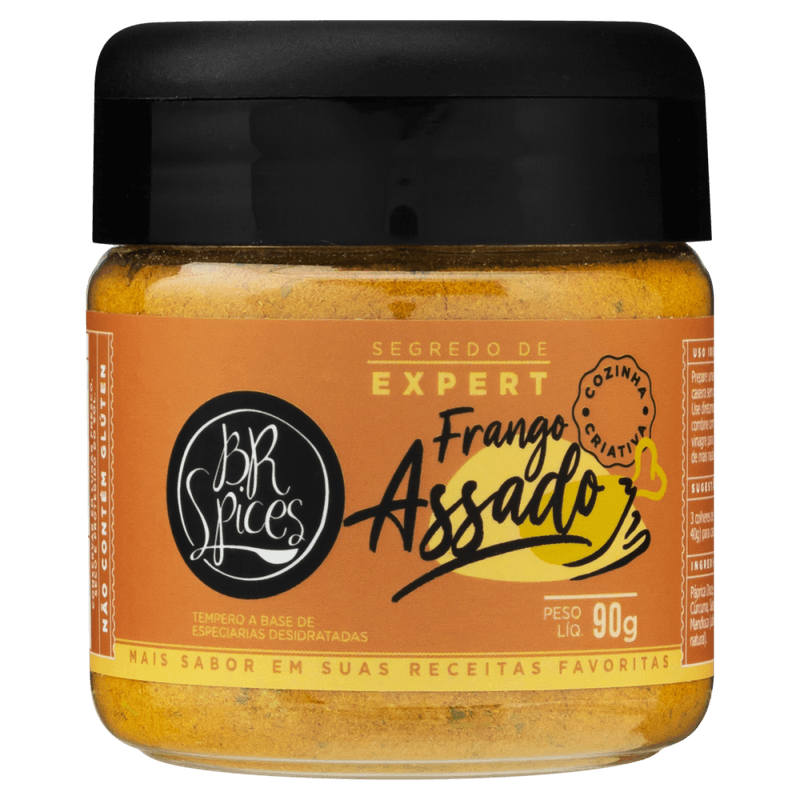 Tempero-a-Base-de-Especiarias-Desidratadas-para-Frango-Assado-BR-Spices-Segredo-de-Expert-Pote-90g