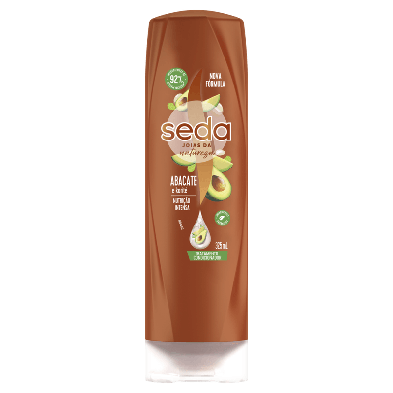 Tratamento-Condicionador-Nutricao-Intensa-Seda-Joias-da-Natureza-Abacate-e-Karite-Frasco-325ml