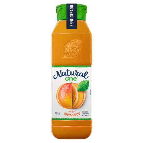 Suco Misto Manga, Laranja, Maçã e Maracujá sem Adição de Açúcar Natural One Refrigerado Garrafa 900ml