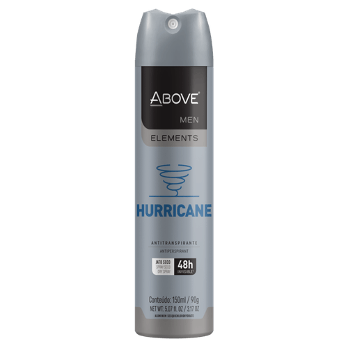 Antitranspirante Aerossol Invisible Hurricane 48h Above Men Elements 150ml Spray
