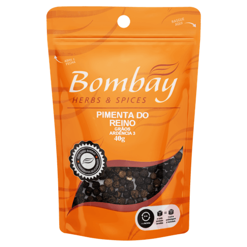 Pimenta-do-Reino Grãos Bombay Herbs & Spices Pouch 40g