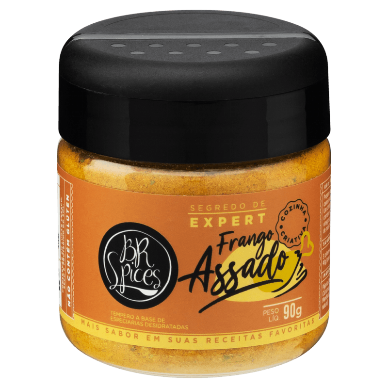 Tempero-a-Base-de-Especiarias-Desidratadas-para-Frango-Assado-BR-Spices-Segredo-de-Expert-Pote-90g