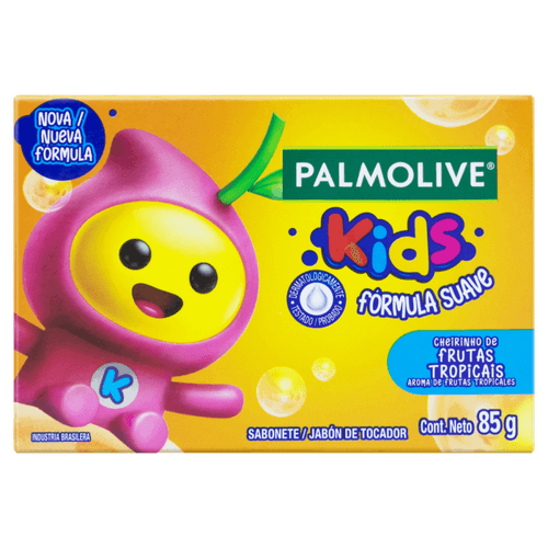 Sabonete Barra Frutas Tropicais Palmolive Kids Caixa 85g