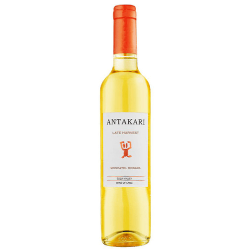 Vinho Chileno Antakari Late Harvest Moscatel Rosada Branco 750ml