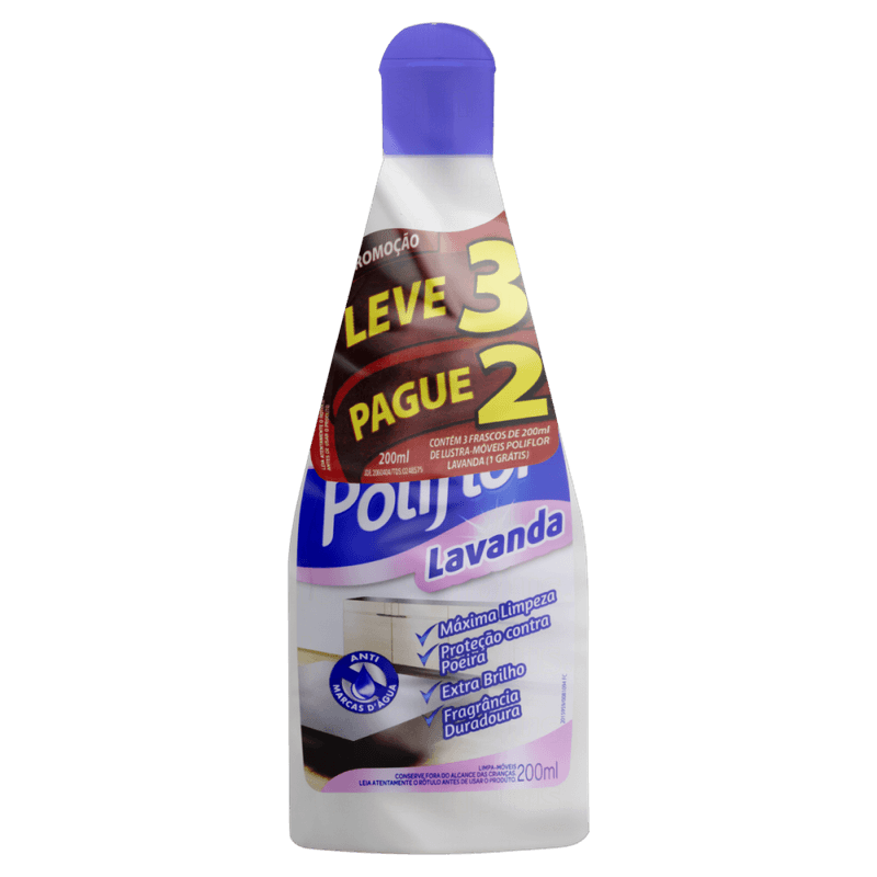 Lustra-Moveis-Lavanda-Poliflor-Squeeze-200ml-Cada-Leve-3-Pague-2-Unidades